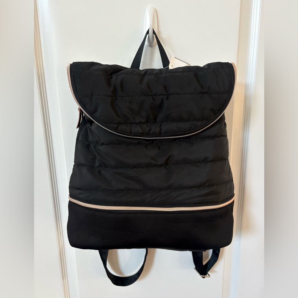 Stella & Dot Crush It Backpack Gym Bag, Black